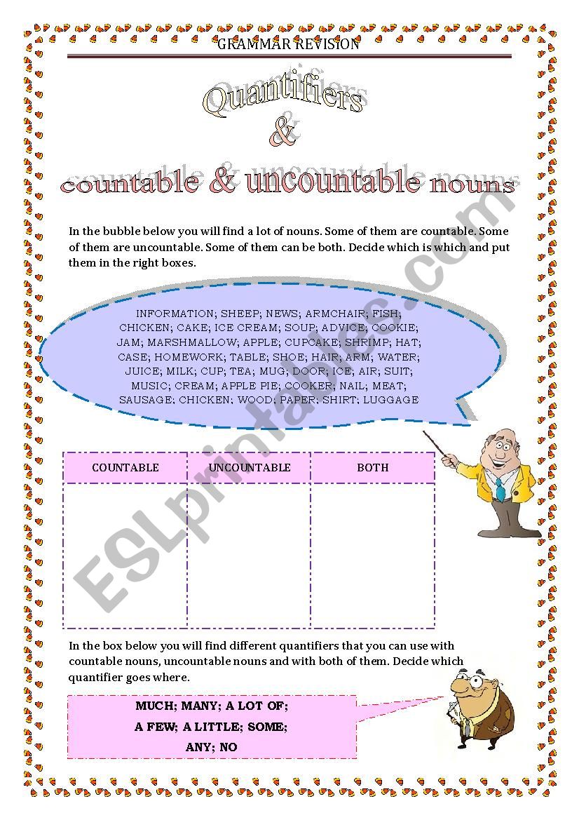 GRAMMAR REVISION 3 - QUANTIFIERS 