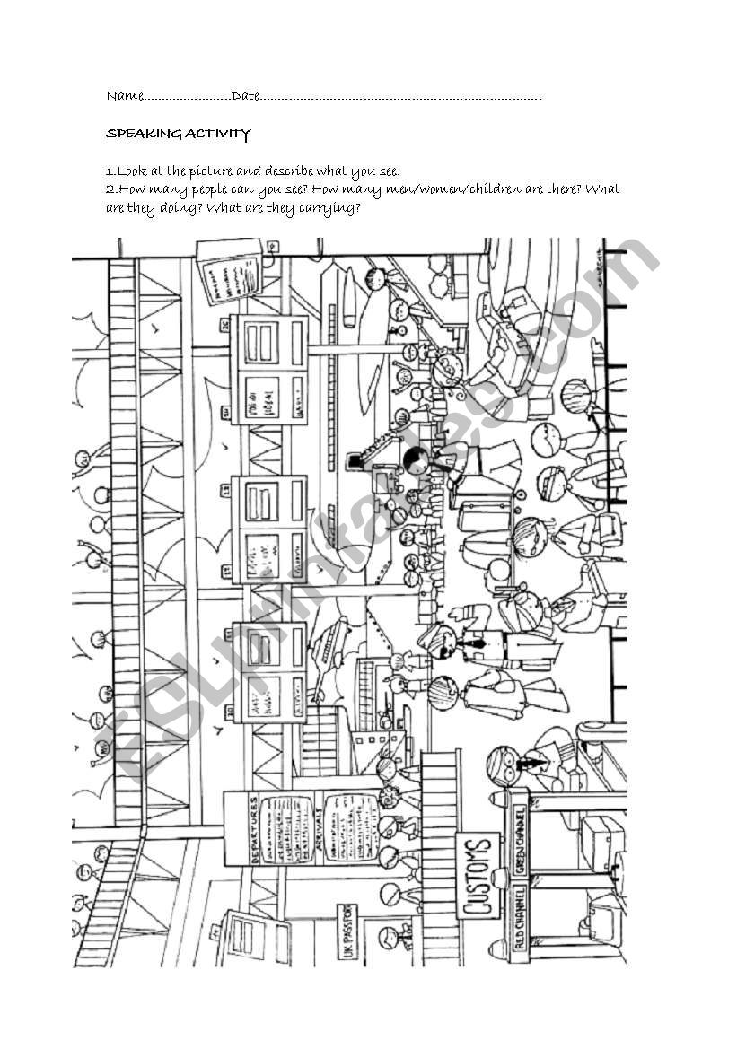 the airport worksheet