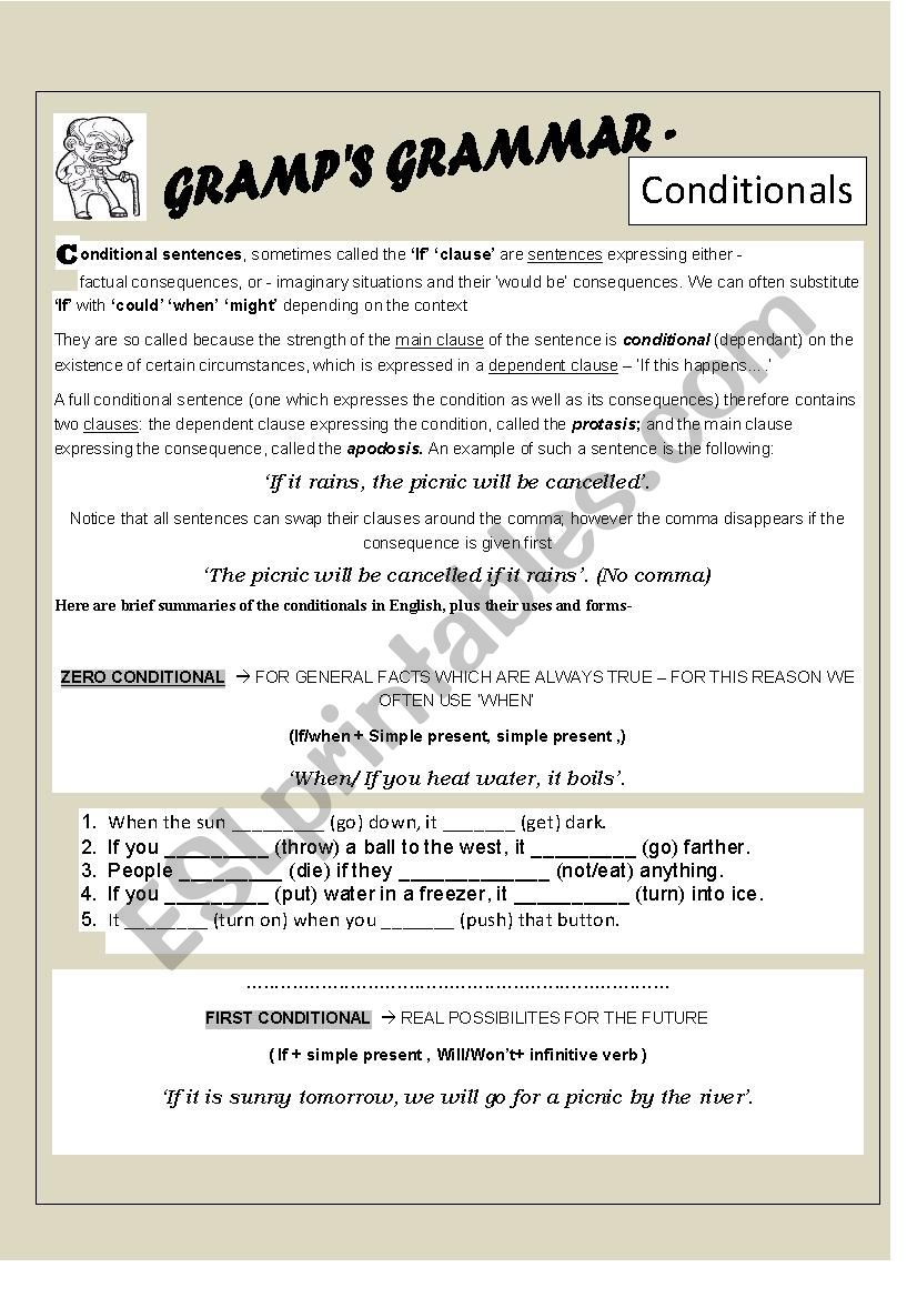 GrampÂ´s Grammar - Conditionals