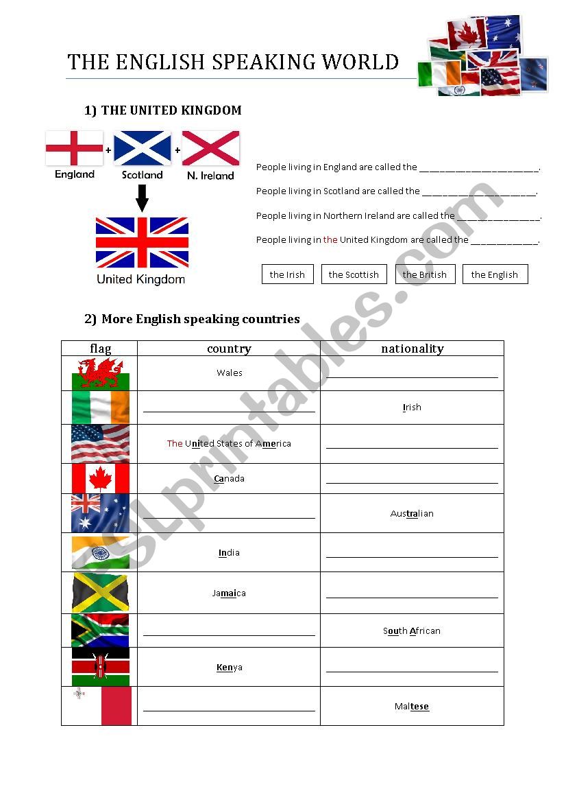 the-english-speaking-world-esl-worksheet-by-mouti31