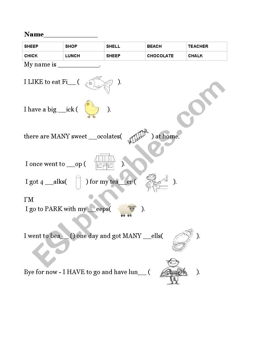 Activity for Digraph - CH & SH