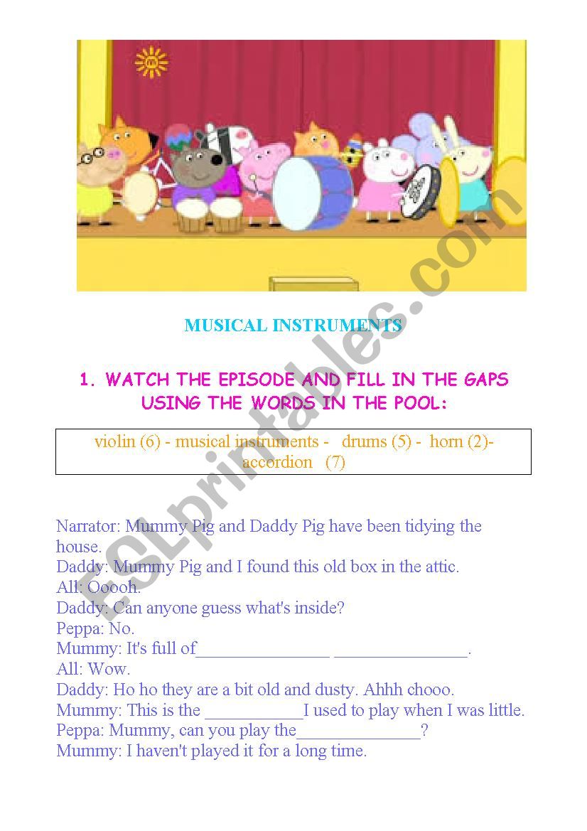 PEPPA PIG - MUSICAL INSTRUMENTS