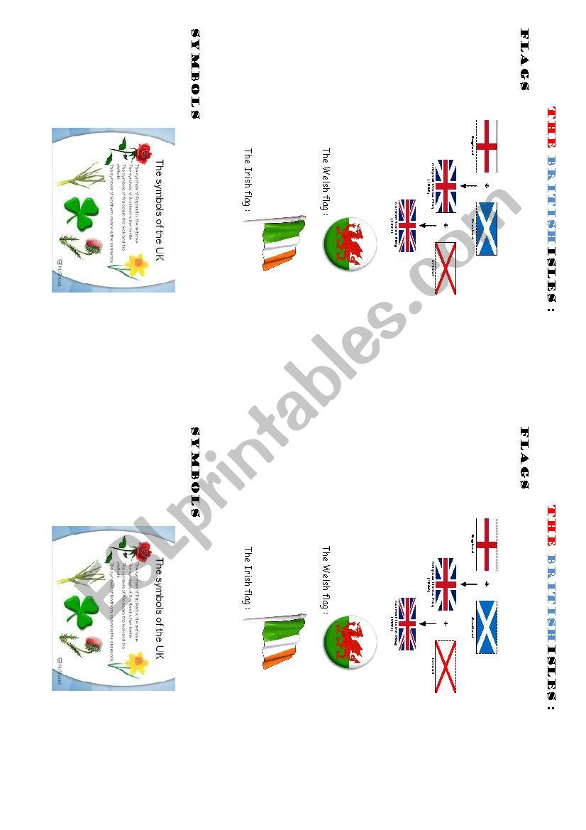 The British isles flags & symbols