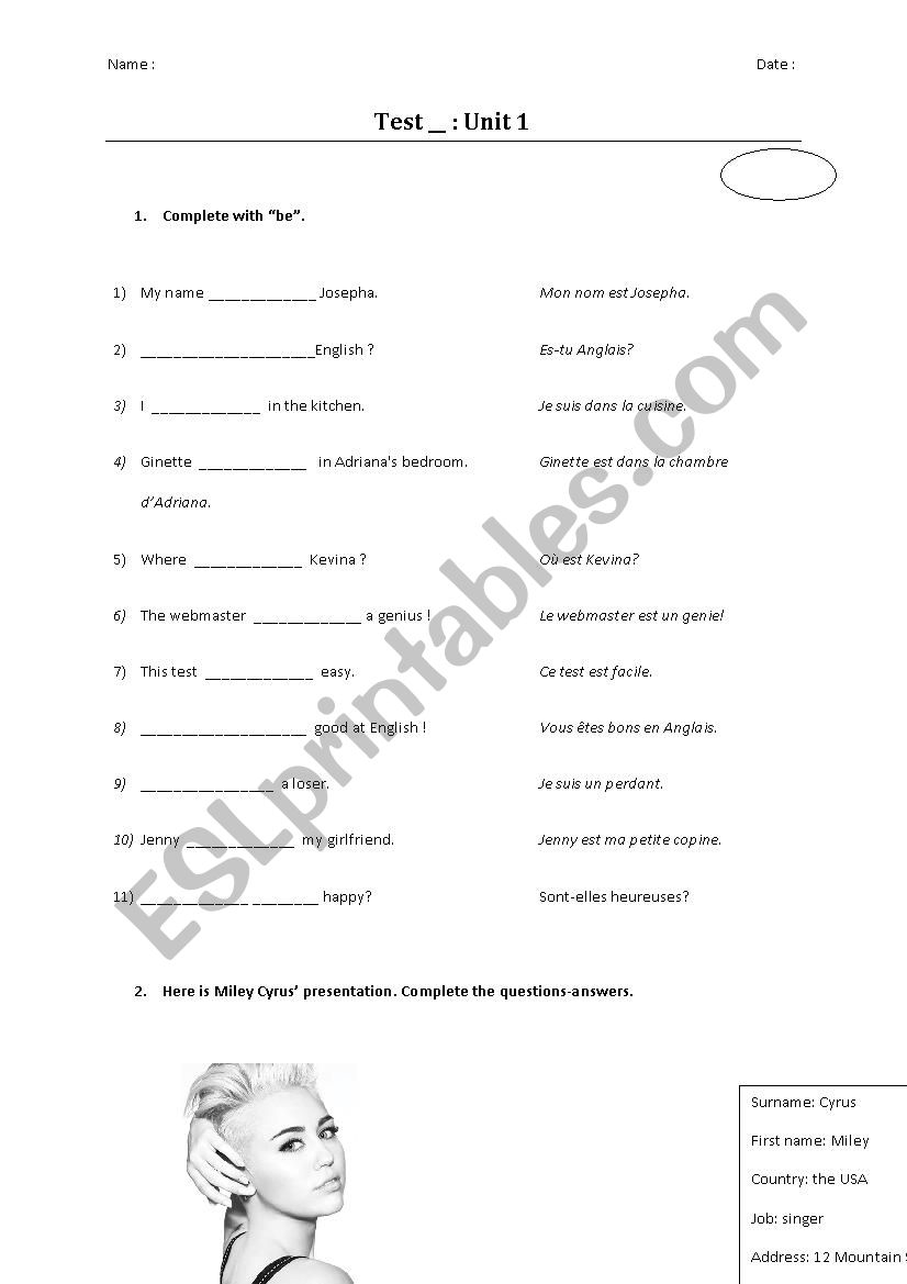 Present simple worksheet