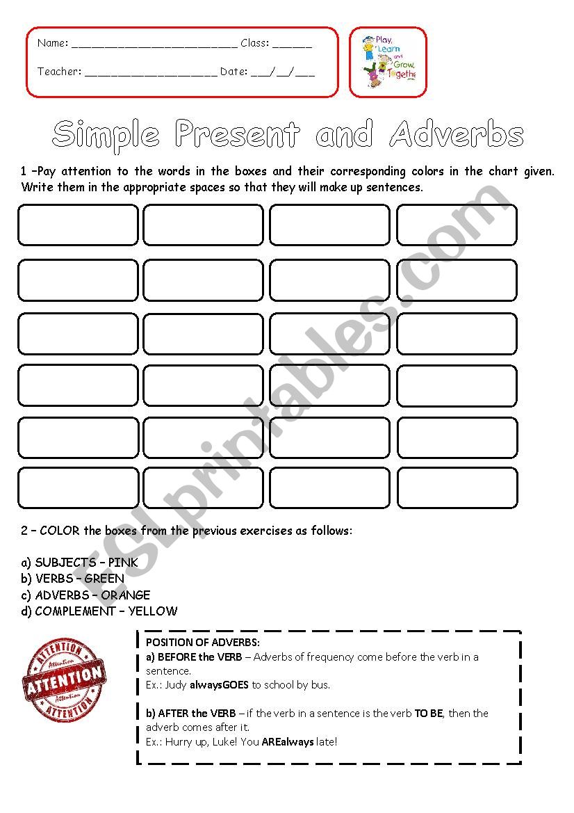 Simple Present - Adverbs of Frequency