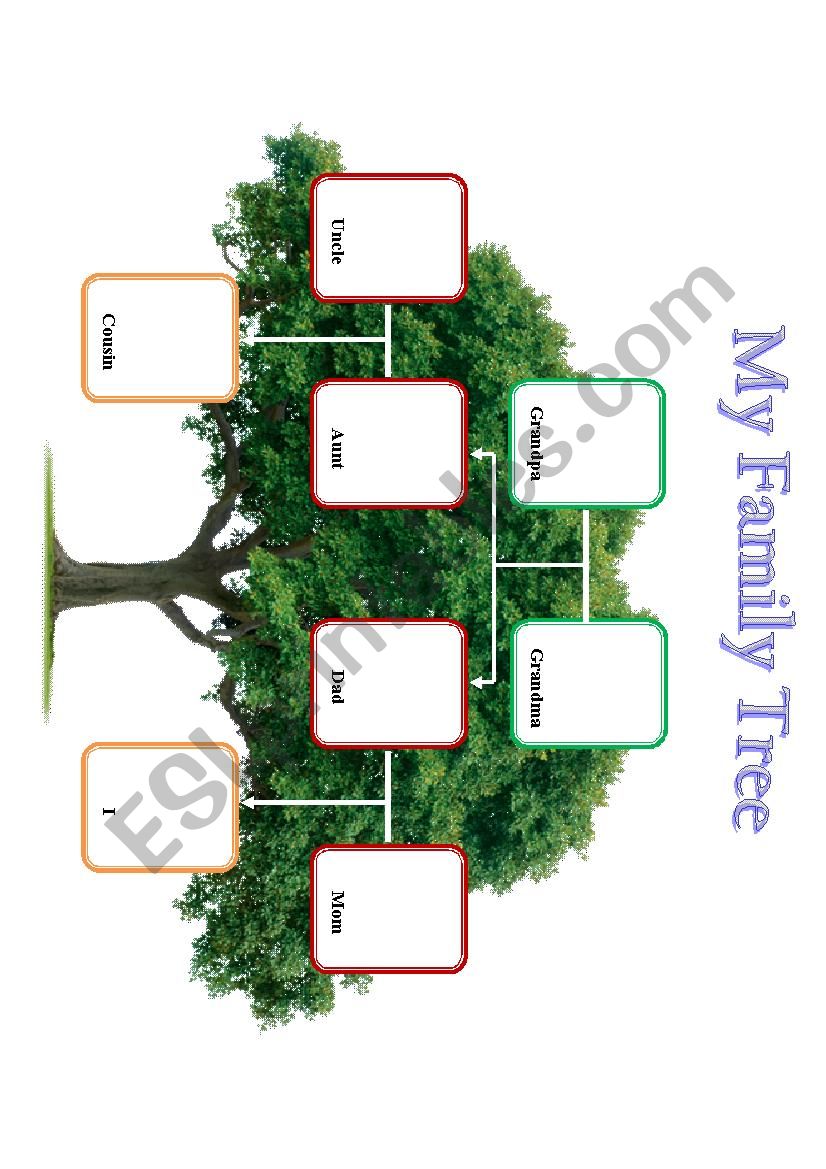 My Family Tree worksheet