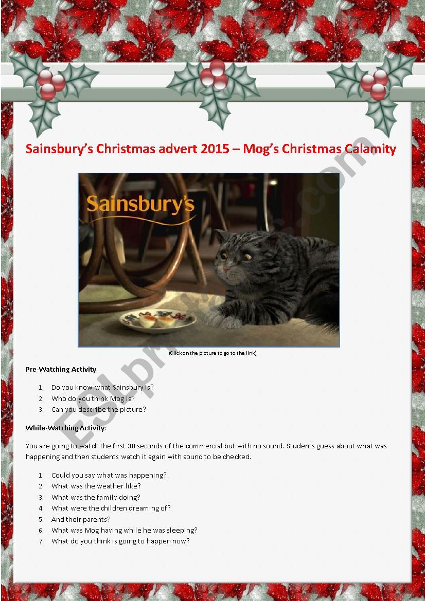 Video Activity: Sainsburys Christmas Advert 2015