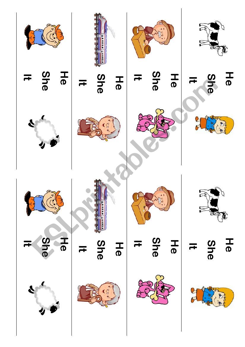 Pronouns VERY EASY worksheet