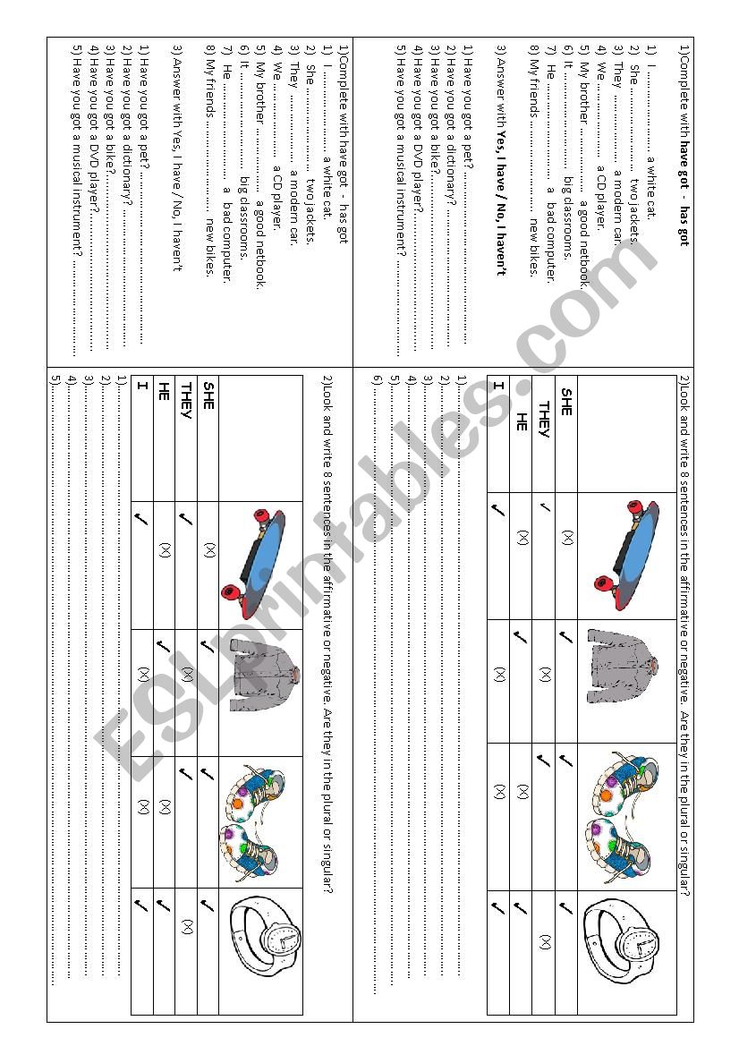 Written test for secondary students 