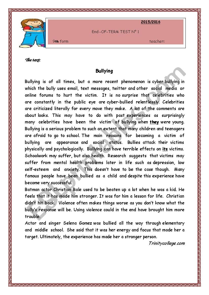 Test for the 9th form 3 term. Worksheets reading 9 Grade. Reading Comprehension 9th Grade. Reading Comprehension Worksheets 9th Grade. Grade 3 Dictations in English.