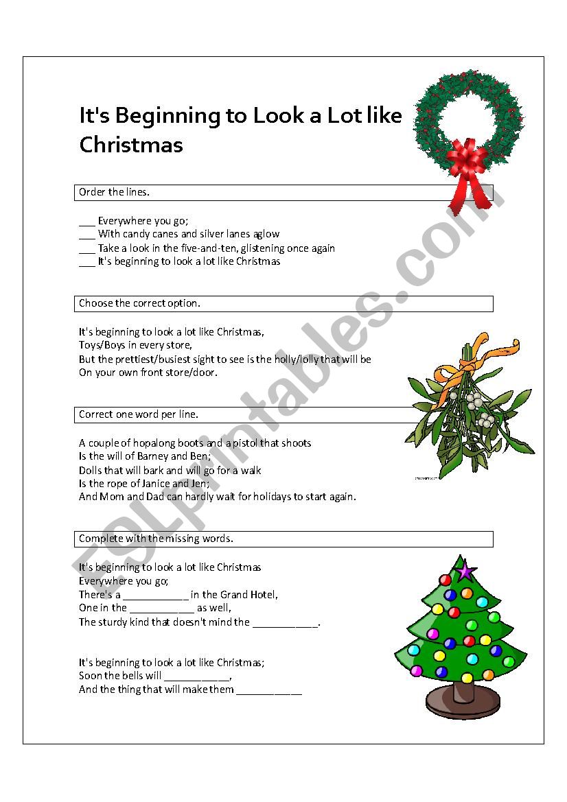 ItÂ´s Beginning to Look a Lot like Christmas