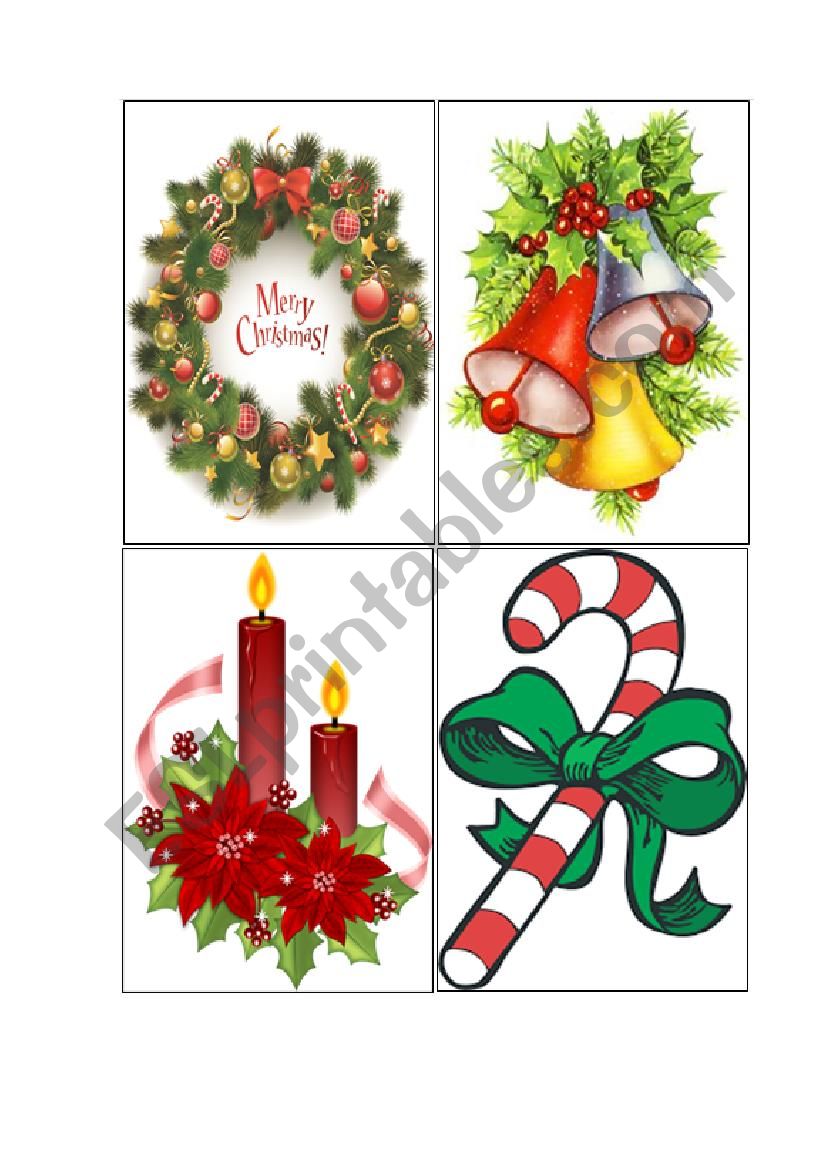 Christmas Flashcards 1 worksheet