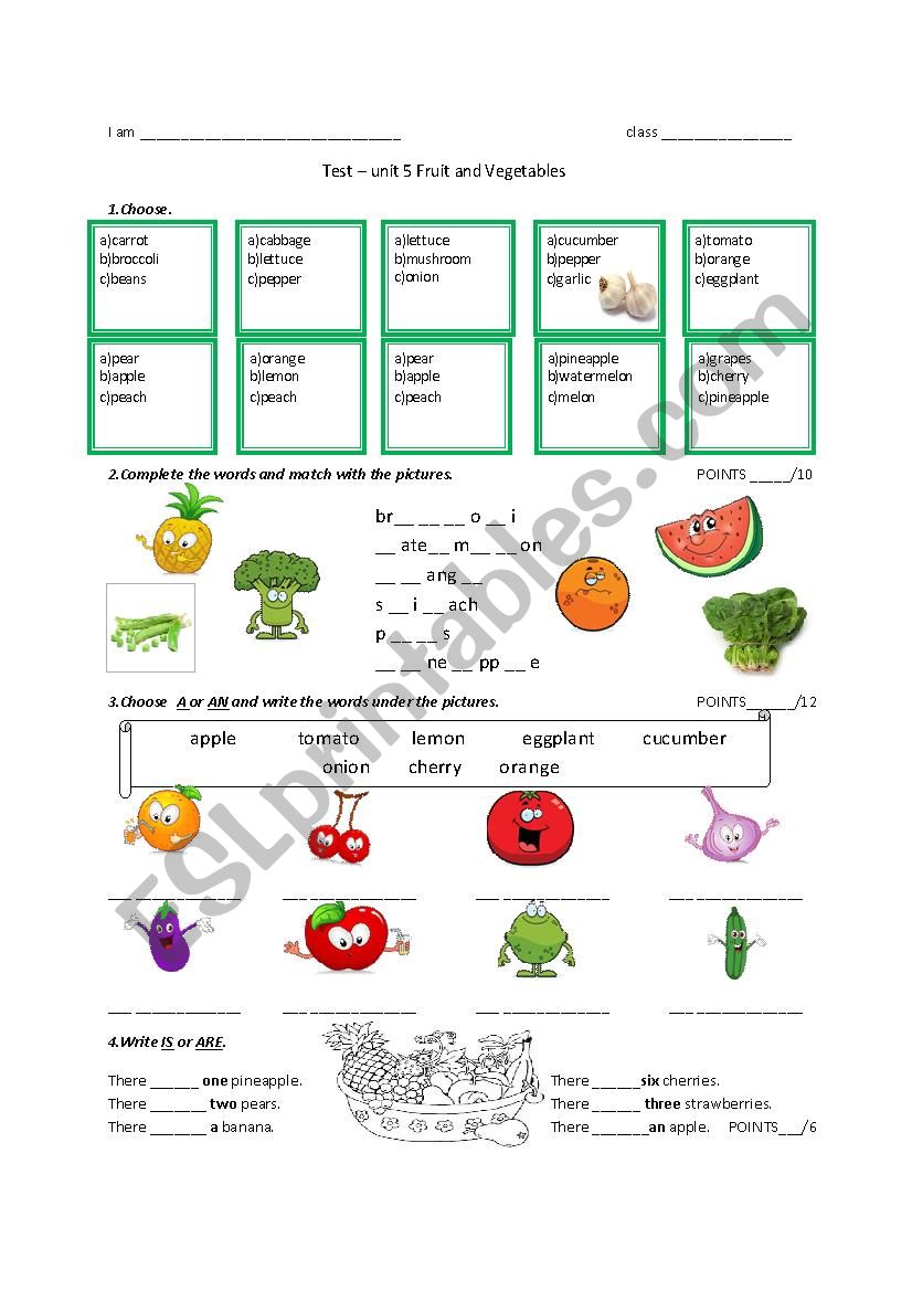 TEST- weather, hobby worksheet