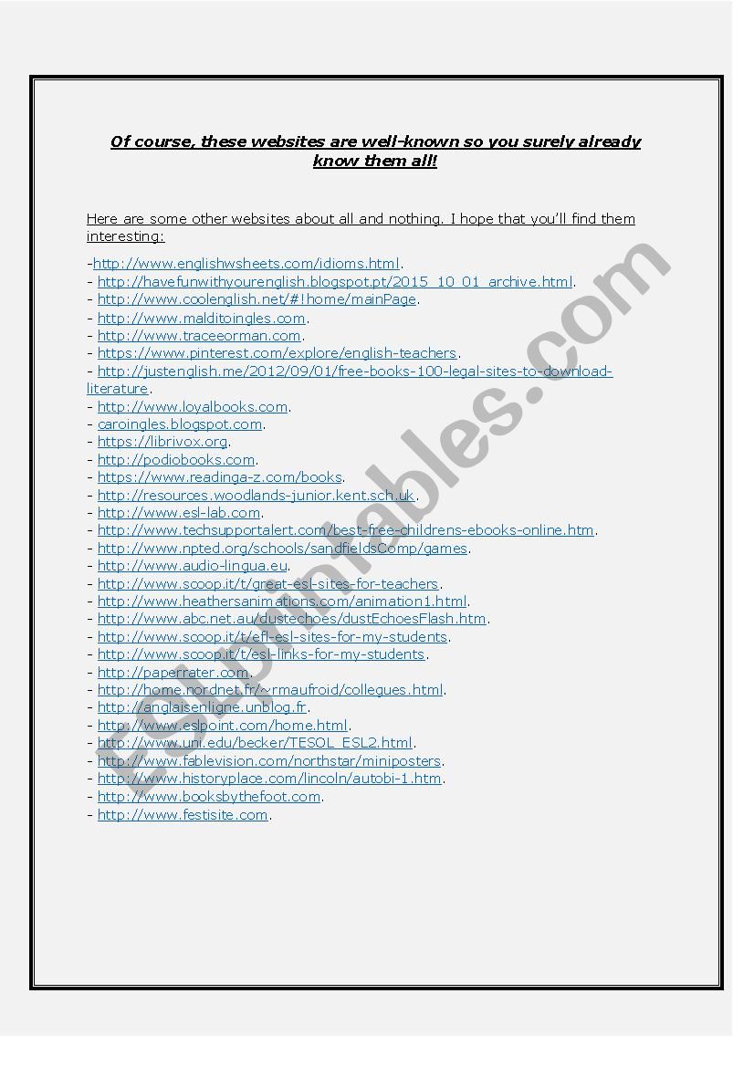 List of useful websites part3/3