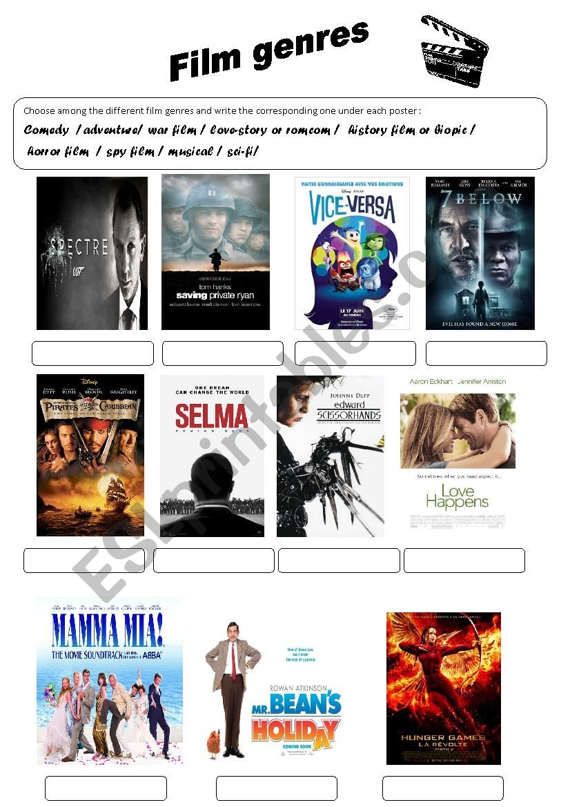 film posters worksheet