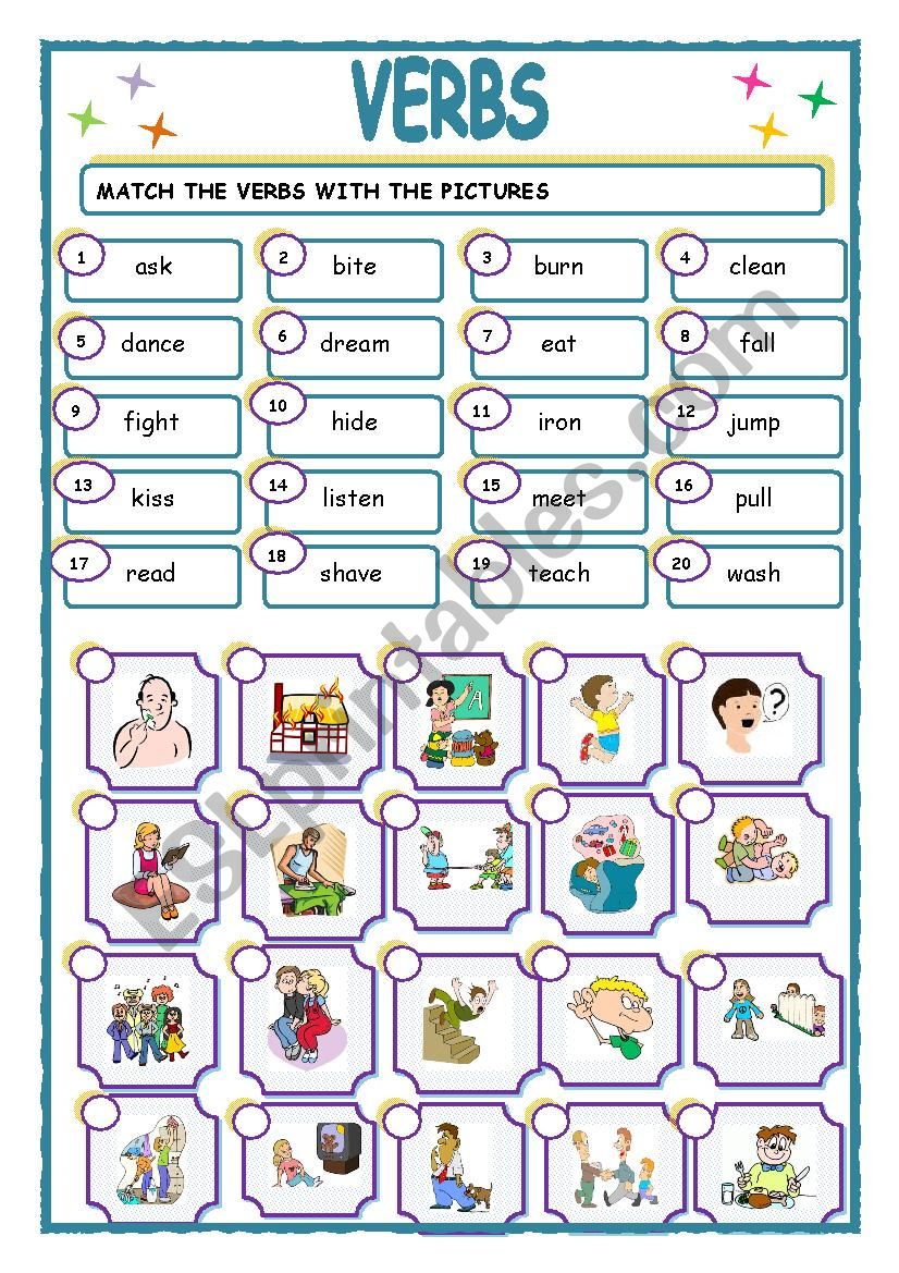 VERBS1 worksheet