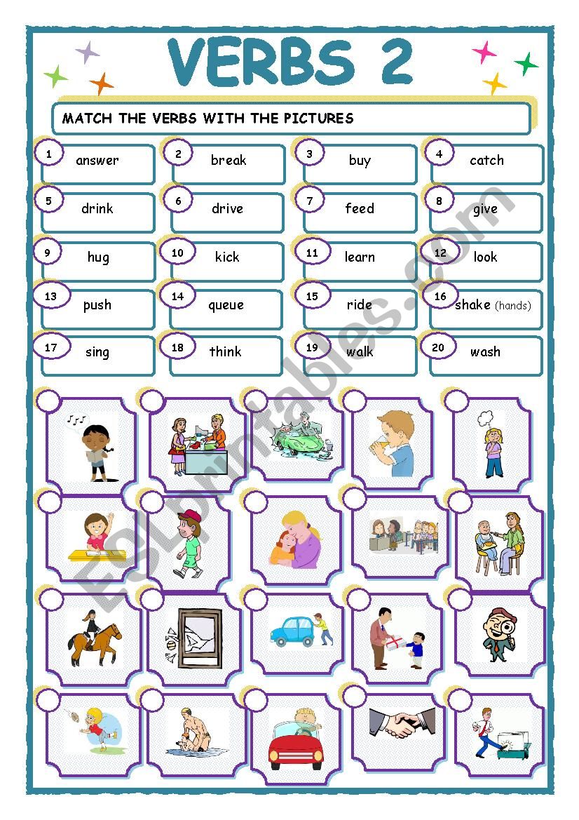 VERBS2 worksheet