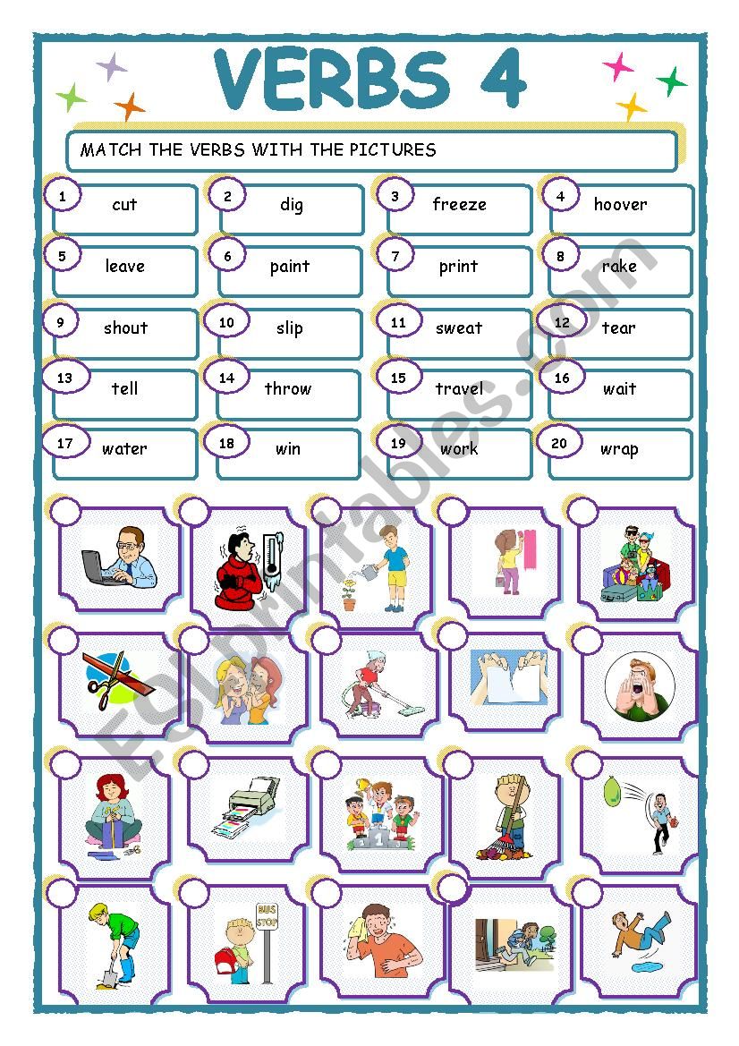 VERBS4 worksheet