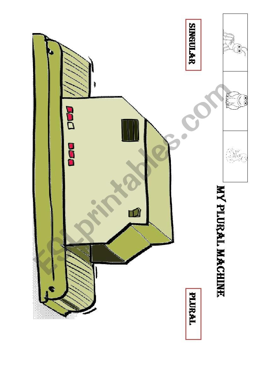 My Plural Machine worksheet
