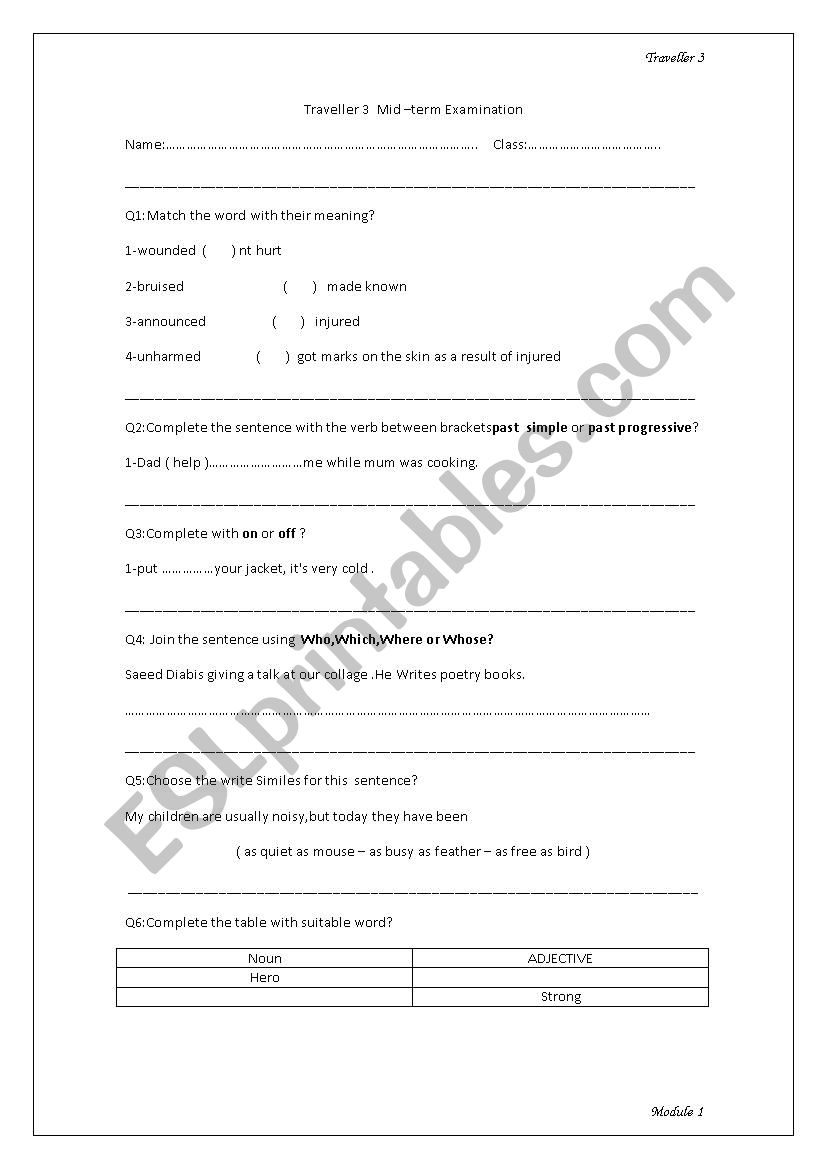 word meaning worksheet