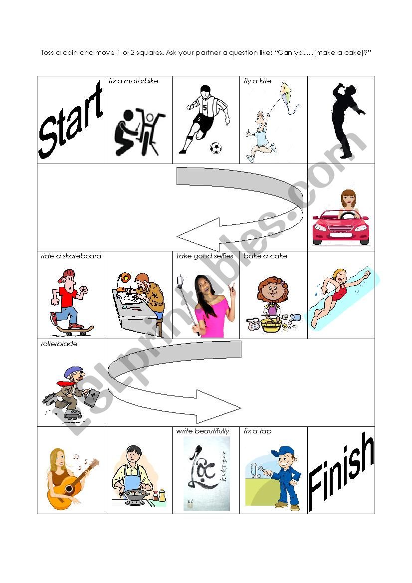 Modals Boardgame worksheet