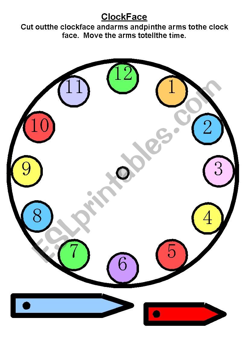 clock _ use this material to teach kids learn about time