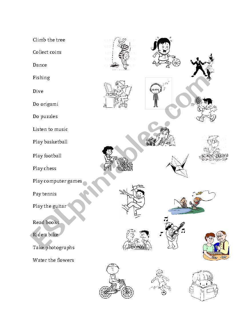 Actions worksheet