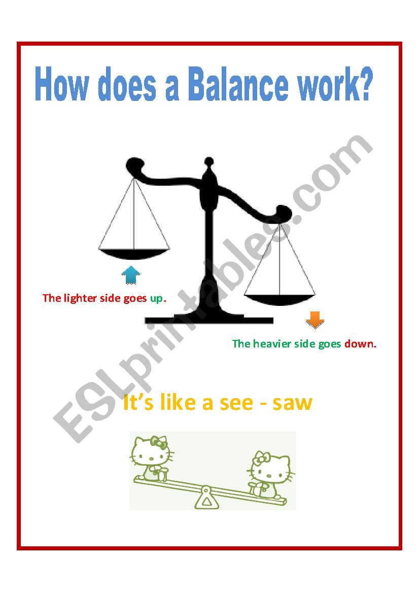 Balance worksheet