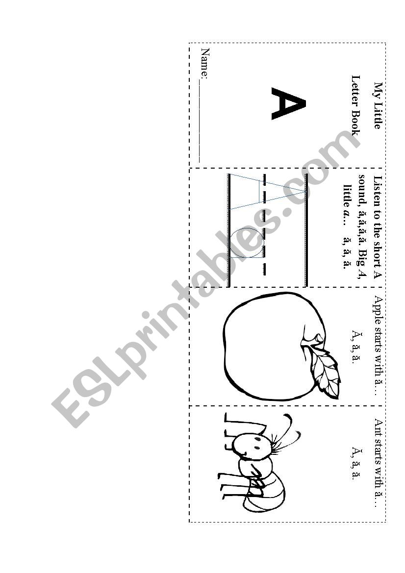 My Little Letter Book ă worksheet