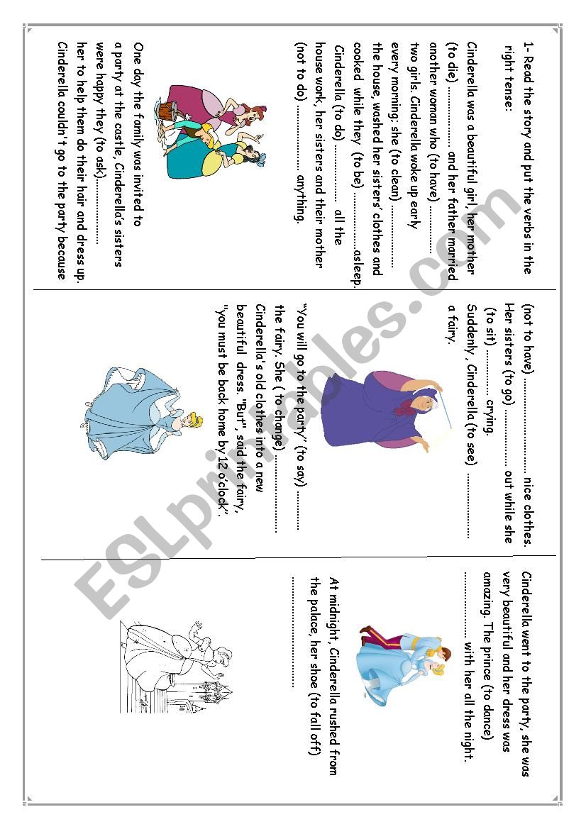 Cinderella worksheet