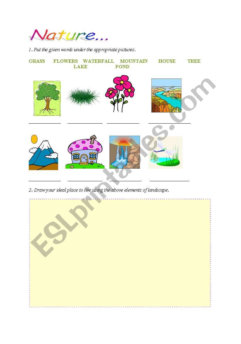 Nature worksheet