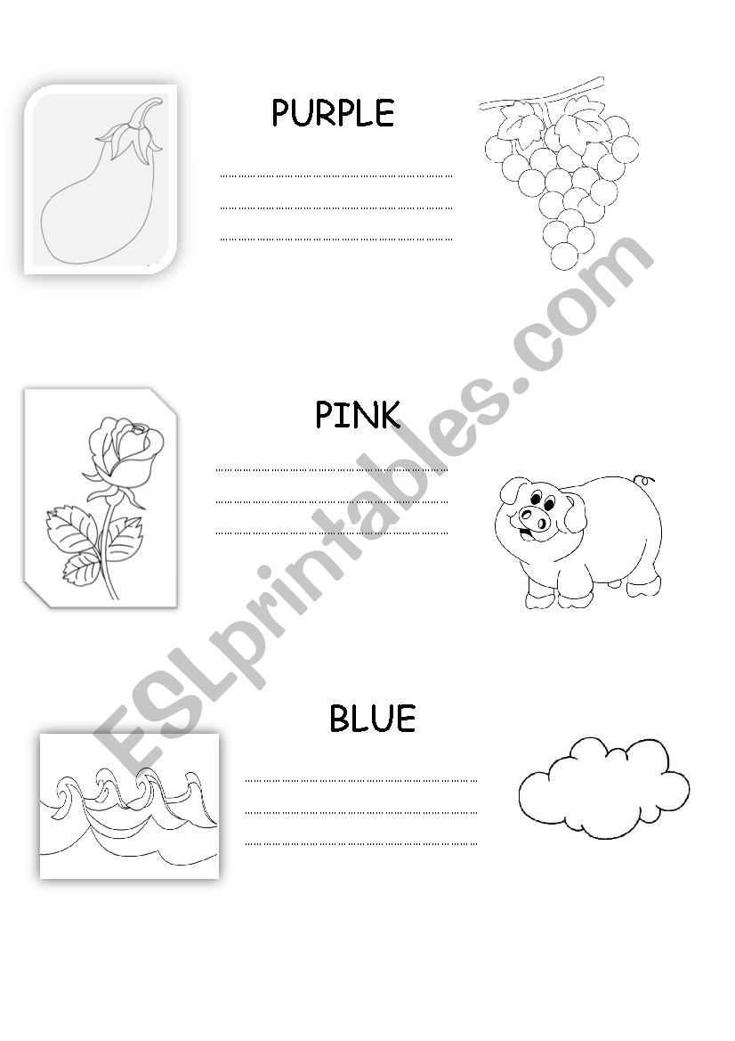 colour worksheet