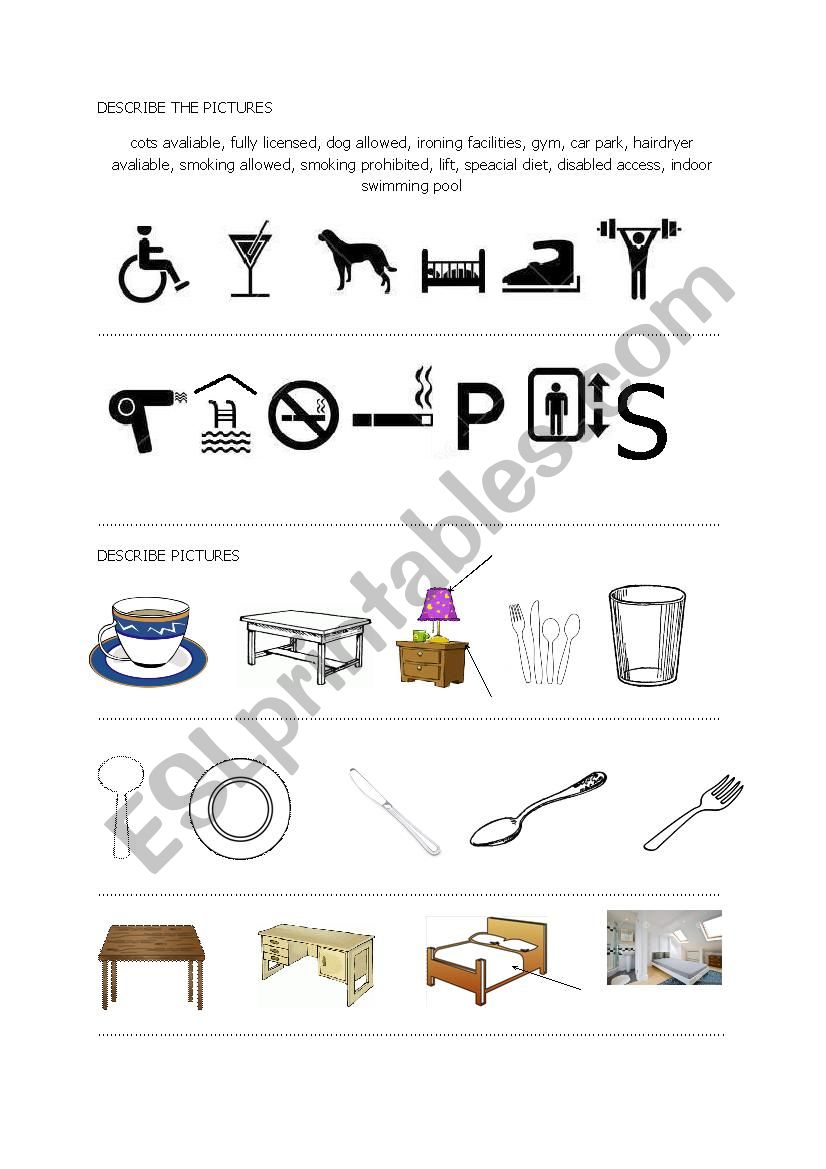 room attendant worksheet