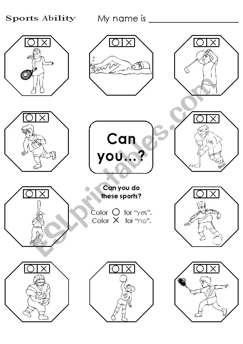 can you play ...? worksheet