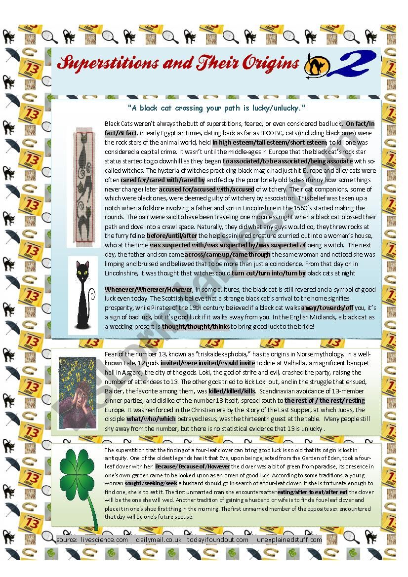 Superstitions and their Origins - 2