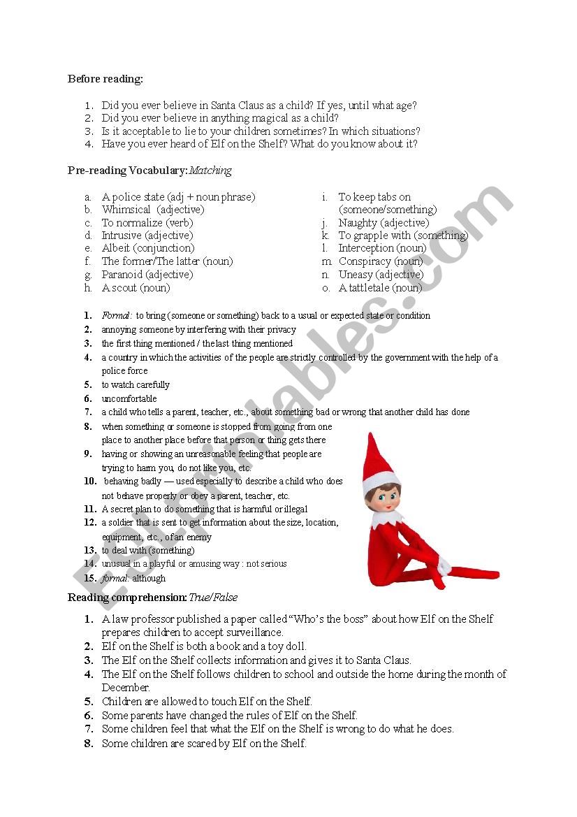 Elf on the Shelf Prepares Children to Live in a Police State, professor warns