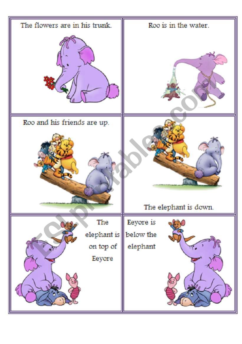 Prepositions with Roo 2/3 worksheet