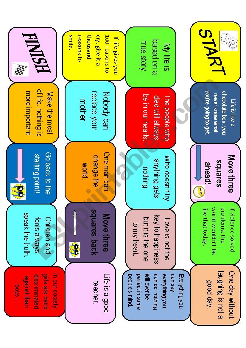 debate boardgame 2 worksheet