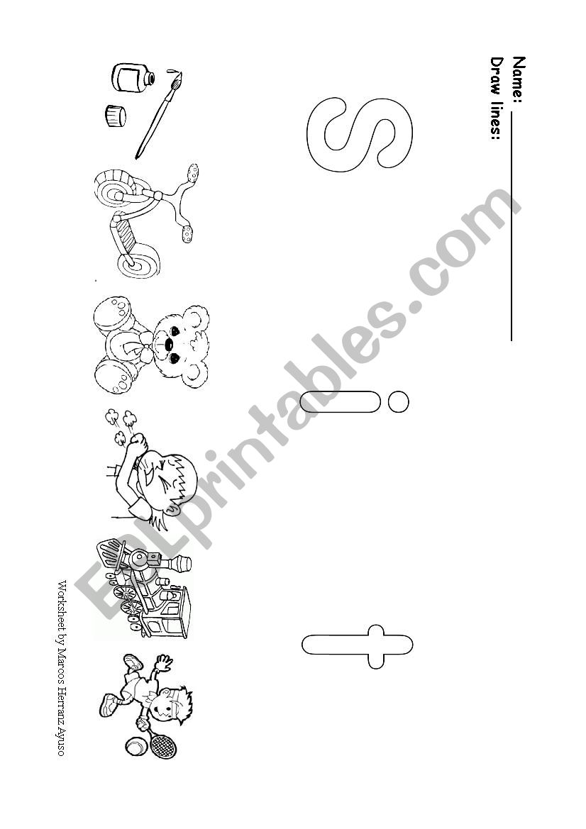 SIT phonics test worksheet