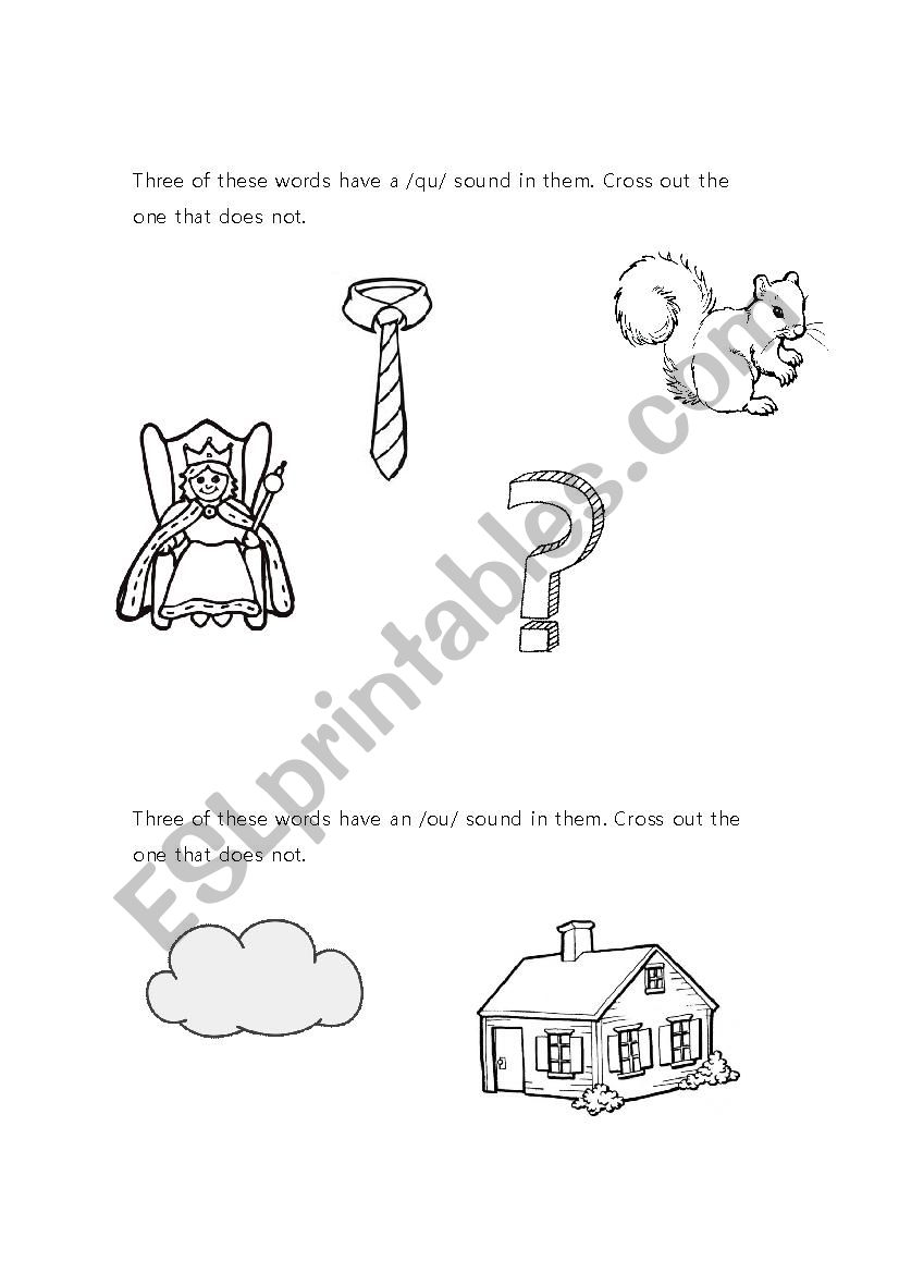 Phonics worksheet