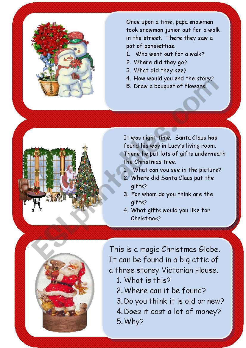 Christmas Greetings worksheet