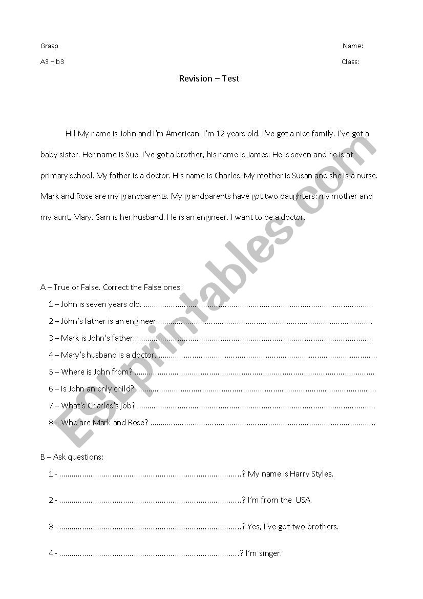 to have got worksheet