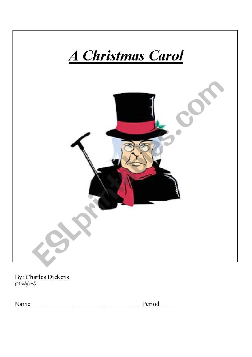  Modified A Christmas Carol worksheet