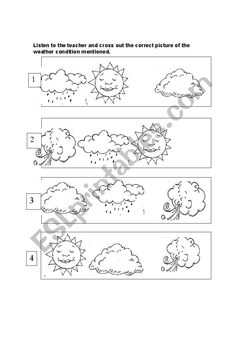 Weather Conditions worksheet