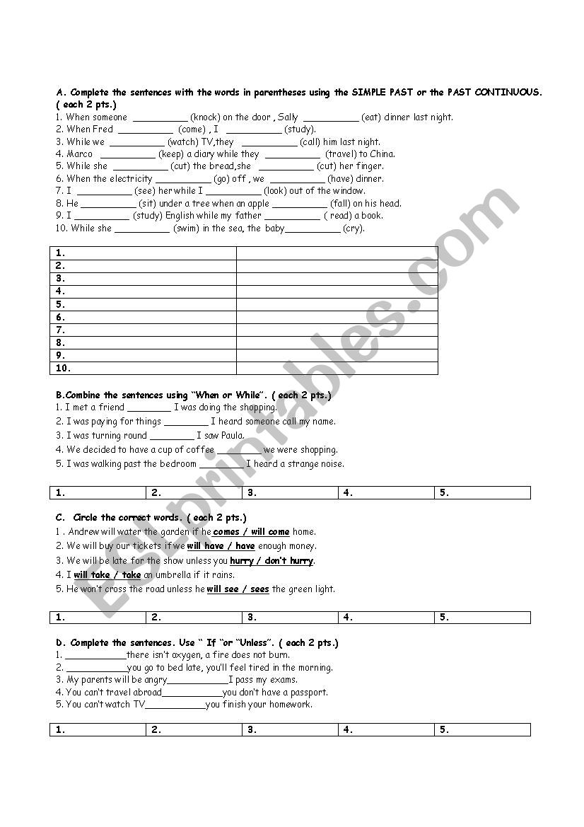 3rd exam for 11th classes worksheet