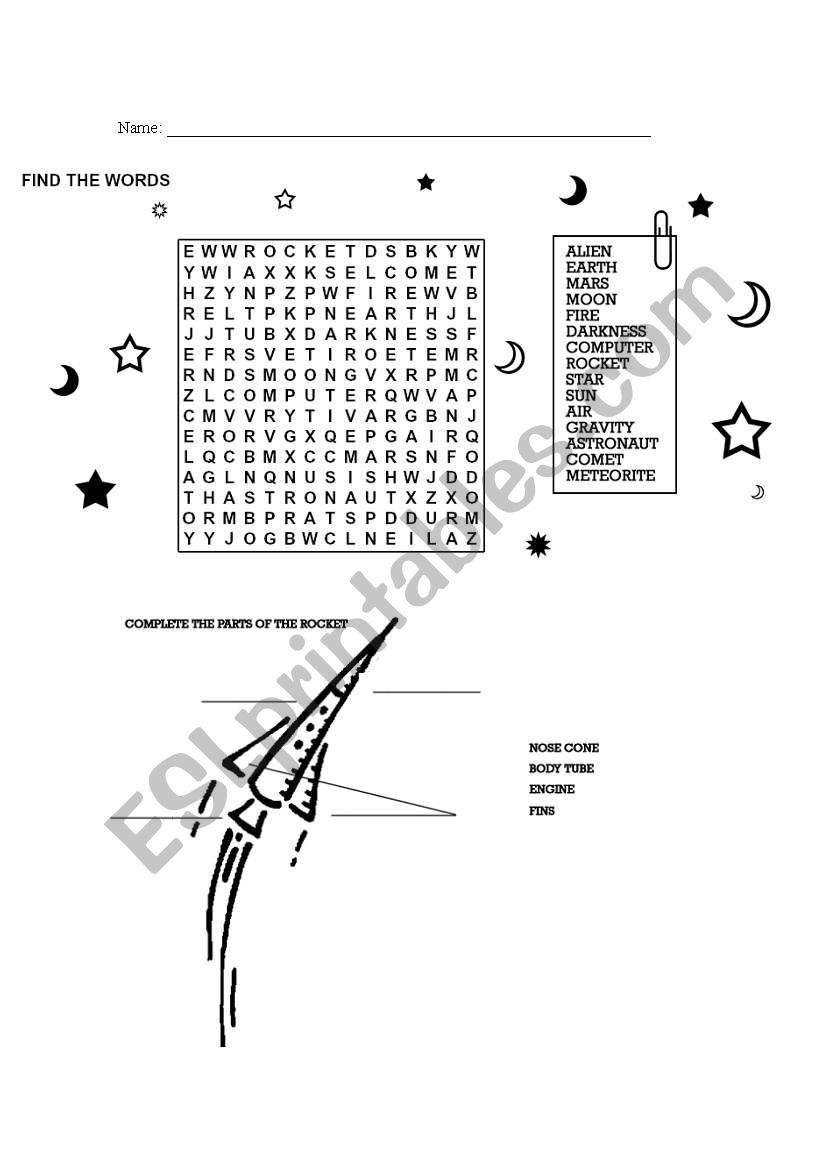 the universe worksheet