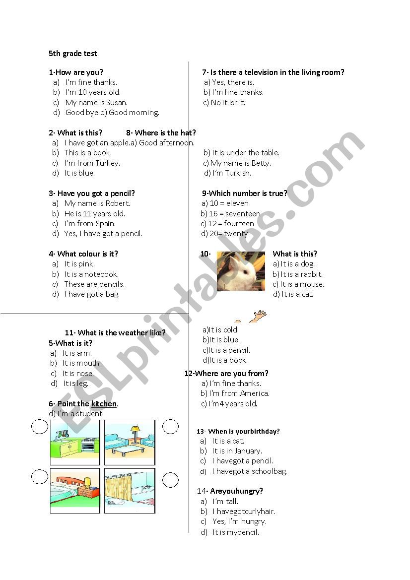 test 1 worksheet