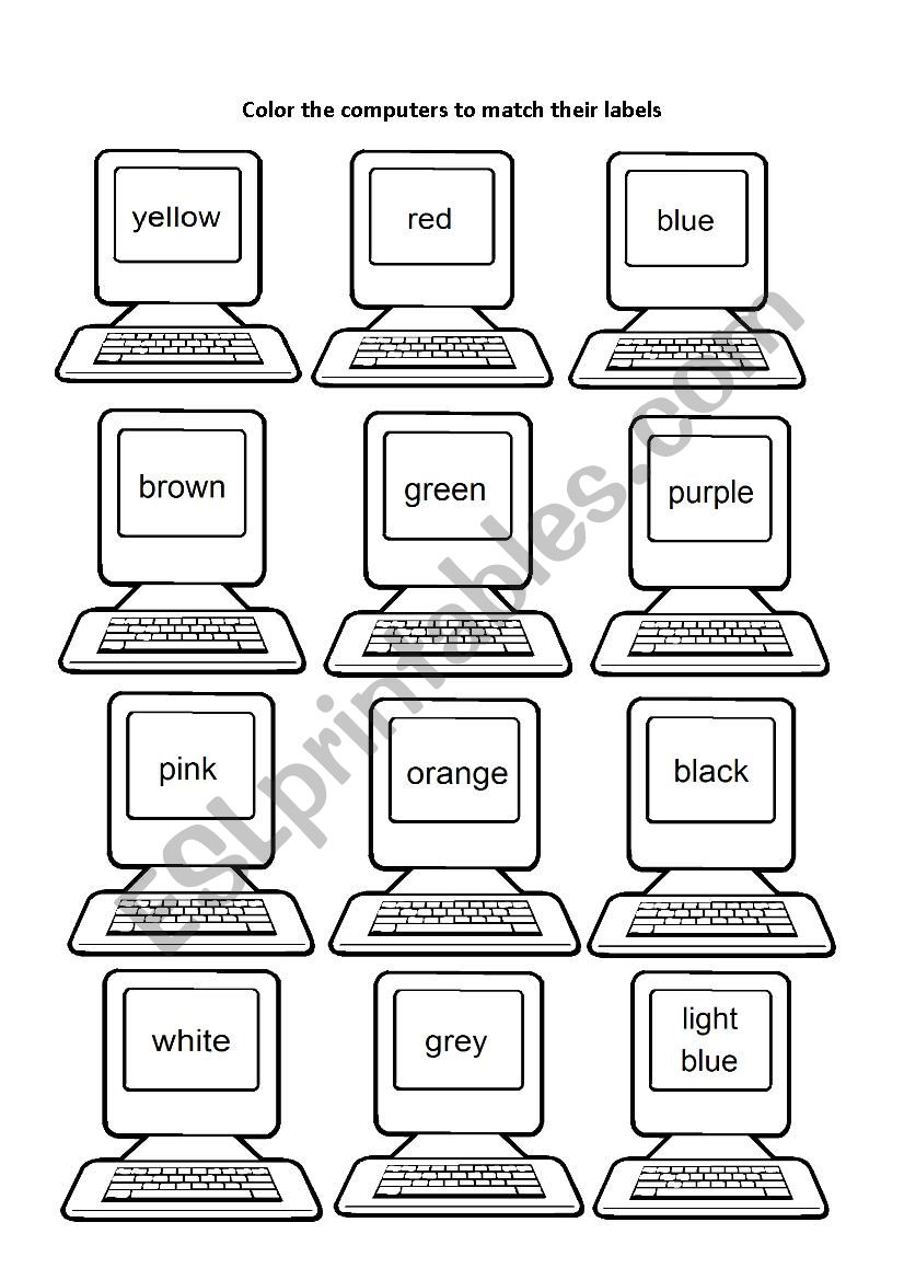 Colors worksheet