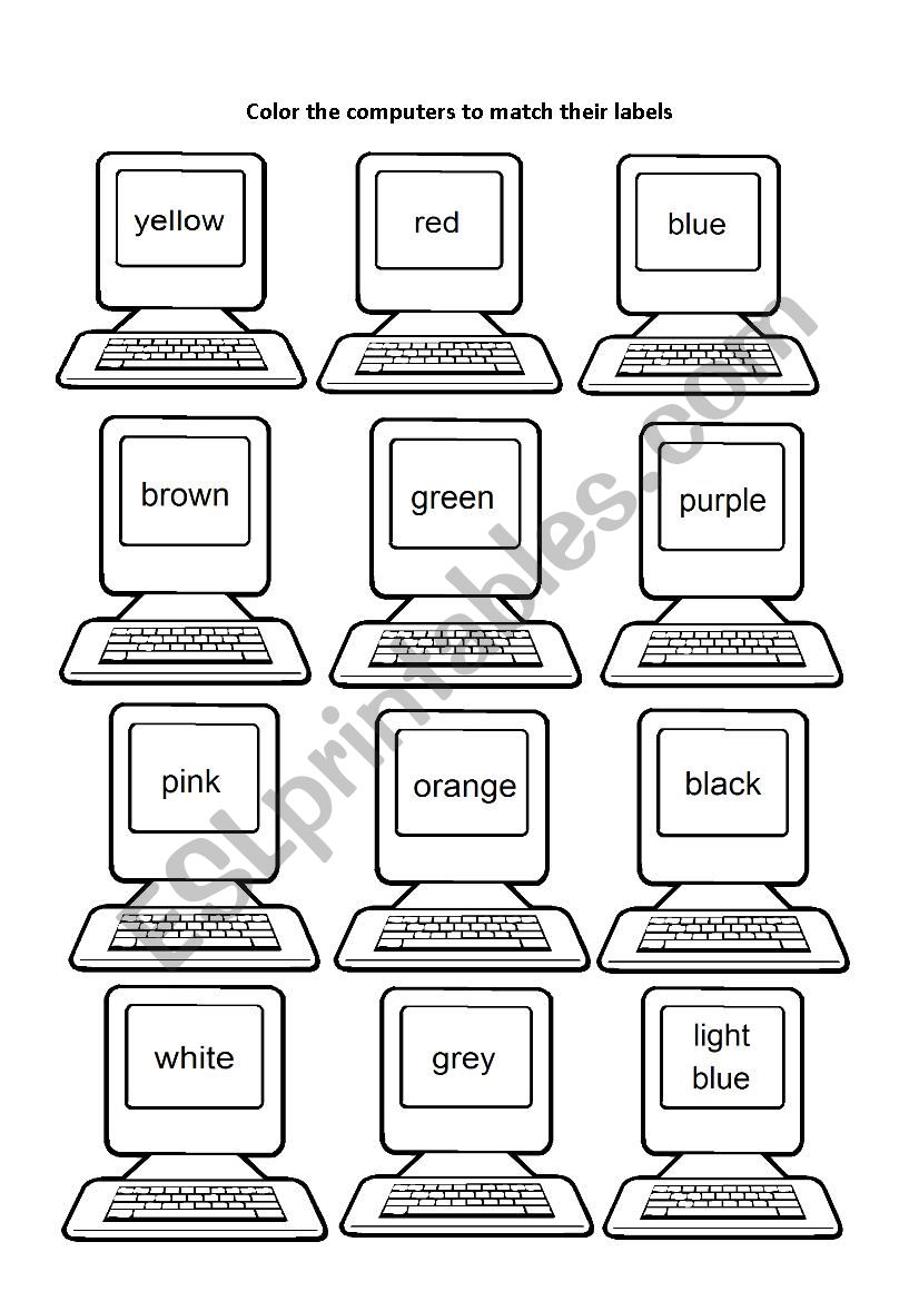 Colors worksheet