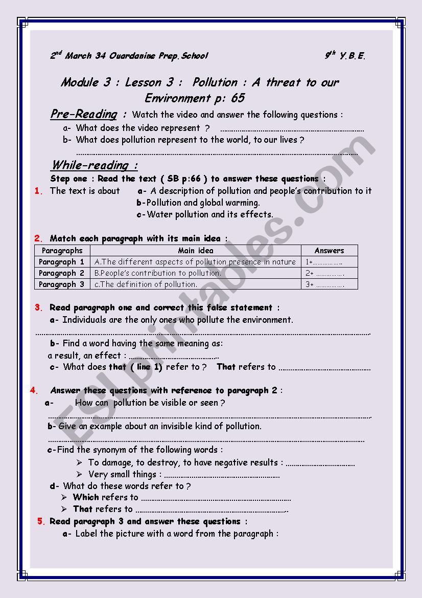 module3,lesson 3 worksheet